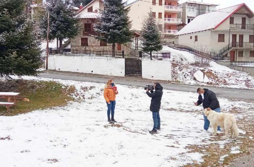 Χιονάκι χθες σε Βέρμιο και Πιέρια