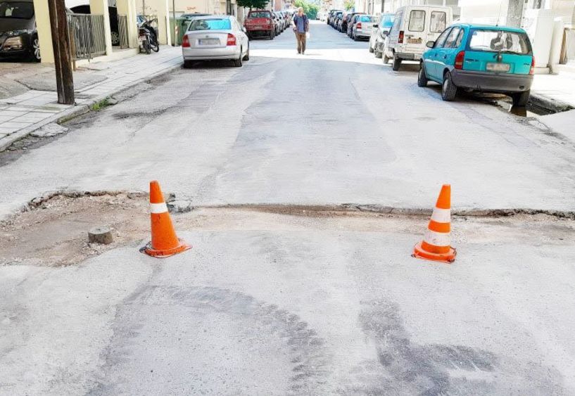 Δύσκολη μέρα χθες  για τους οδηγούς,  λόγω ασφαλτόστρωσης