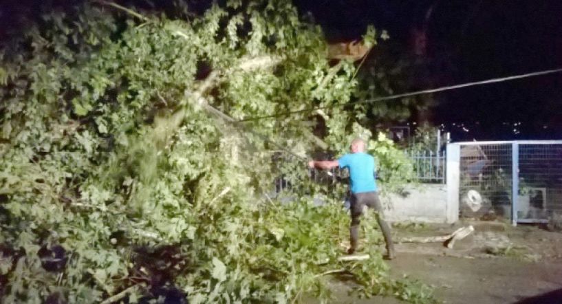 Καταστροφικό μπουρίνι χτύπησε χθες την Ημαθία