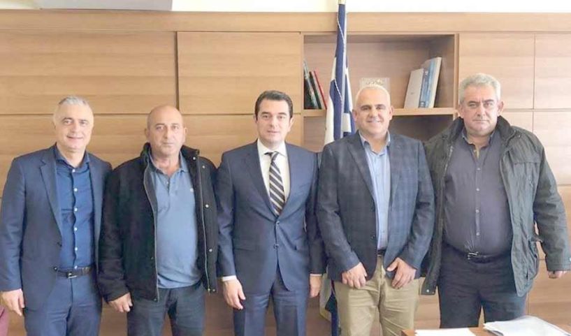 Ζητήματα των ΤΟΕΒ Νάουσας και  Ζερβοχωρίου έθεσε στον Υφυπουργό Κ. Σκρέκα ο Λ. Τσαβδαρίδης