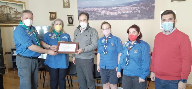 Βράβευση του 3ου Συστήματος Δασοπροσκόπων από τον Δήμαρχο Βέροιας