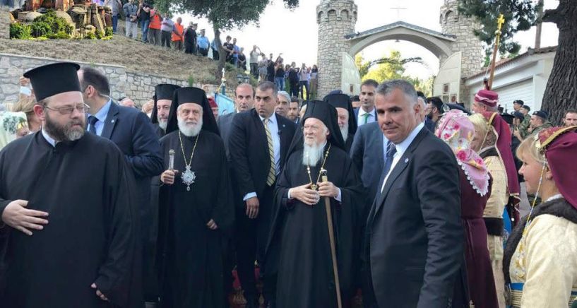 Παρουσία του Πατριάρχη Βαρθολομαίου   και του Αρχιεπισκόπου Ιερωνύμου εκδηλώσεις   για την αγιοκατάταξη του Οσίου Ιακώβου Τσαλίκη στη Μονή του Οσίου Δαυίδ Εύβοιας