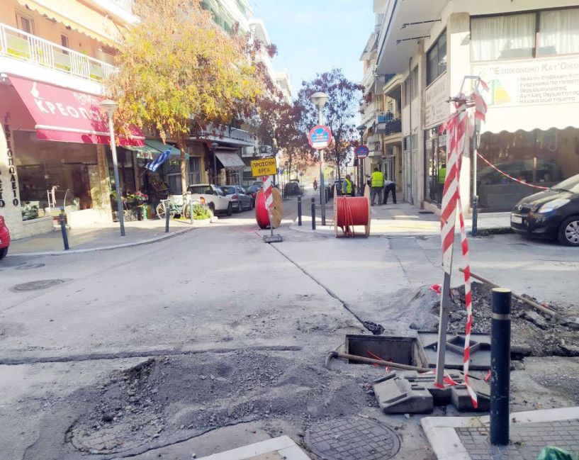 Τι λέει ο Δήμος για τα έργα δικτύων Φυσικού Αερίου και Οπτικών Ινών  στη Βέροια