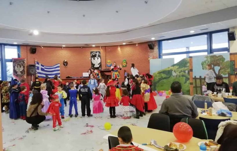 Ένα κεφάτο αποκριάτικο παιδικό πάρτι στην   Εύξεινο Λέσχης Βέροιας