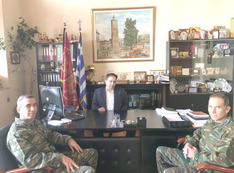 Με το νέο Διοικητή   της 1ης Μεραρχίας Πεζικού συναντήθηκε χθες   ο Δήμαρχος Βέροιας