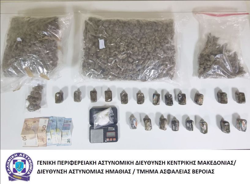 Συλλήψεις για διακίνηση ναρκωτικών και κατασχέσεις άνω των 14 κιλών κάνναβης και 300 γραμμαρίων κοκαΐνης