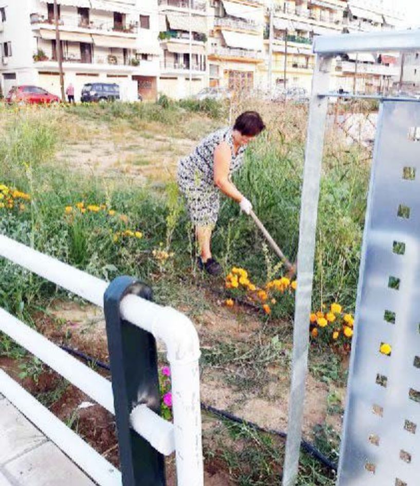 Ο Δήμος διαμόρφωσε  το πράσινο και οι κάτοικοι προσφέρθηκαν να  το περιποιούνται